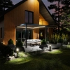 Przyścienna Pergola tarasowa aluminiowa NORDVIC Skyline LED Light 3 x 3 m Antracyt